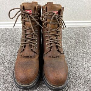 TONY LAMA TW4014 MEN'S 8" WATER BUFFALO WATERPROOF LOGGER WORK BOOT 11.5 EE